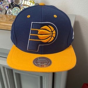 Indiana Pacers Mitchell & Ness Vintage SnapBack Hat